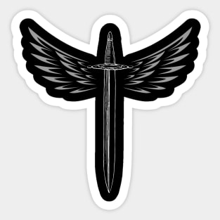 winged knife Sticker